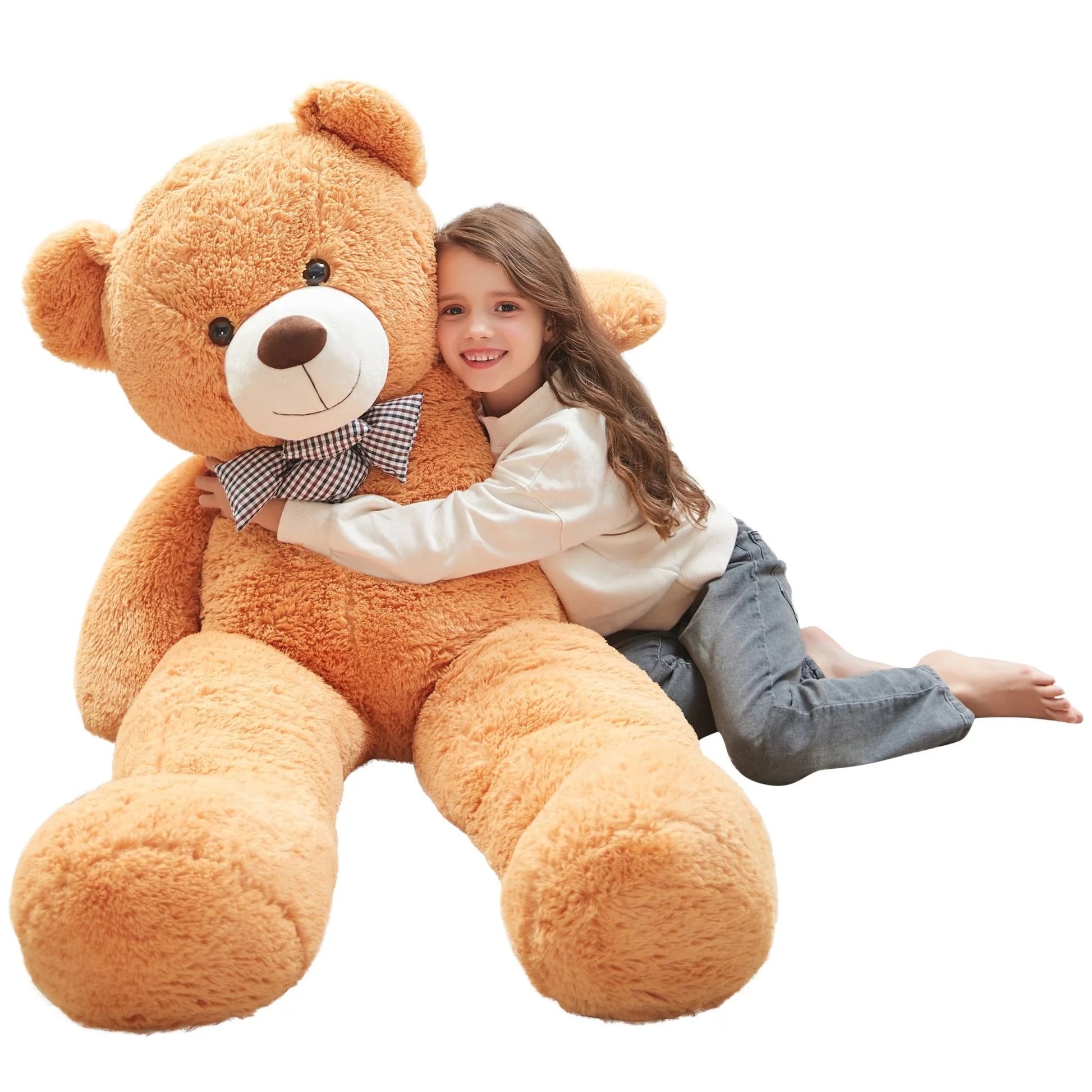 4Ft Giant Teddy Bear Stuffed Animal Soft Big Bear Plush Toy