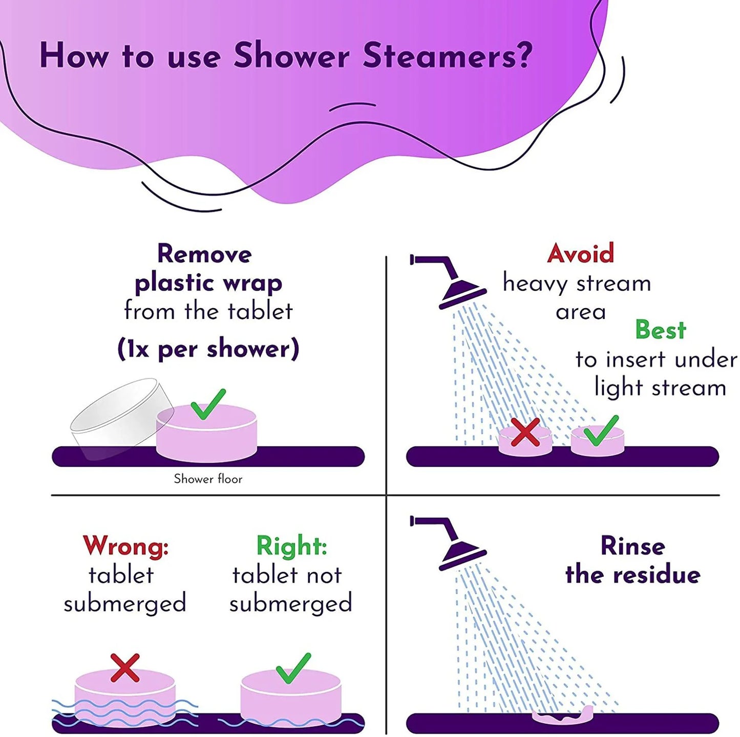 Aromatherapy Shower Steamers Variety Pack of 8