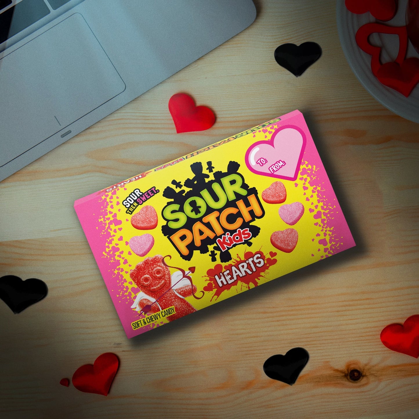 Soft & Chewy Valentines Day Candy Hearts, 3.1 Oz