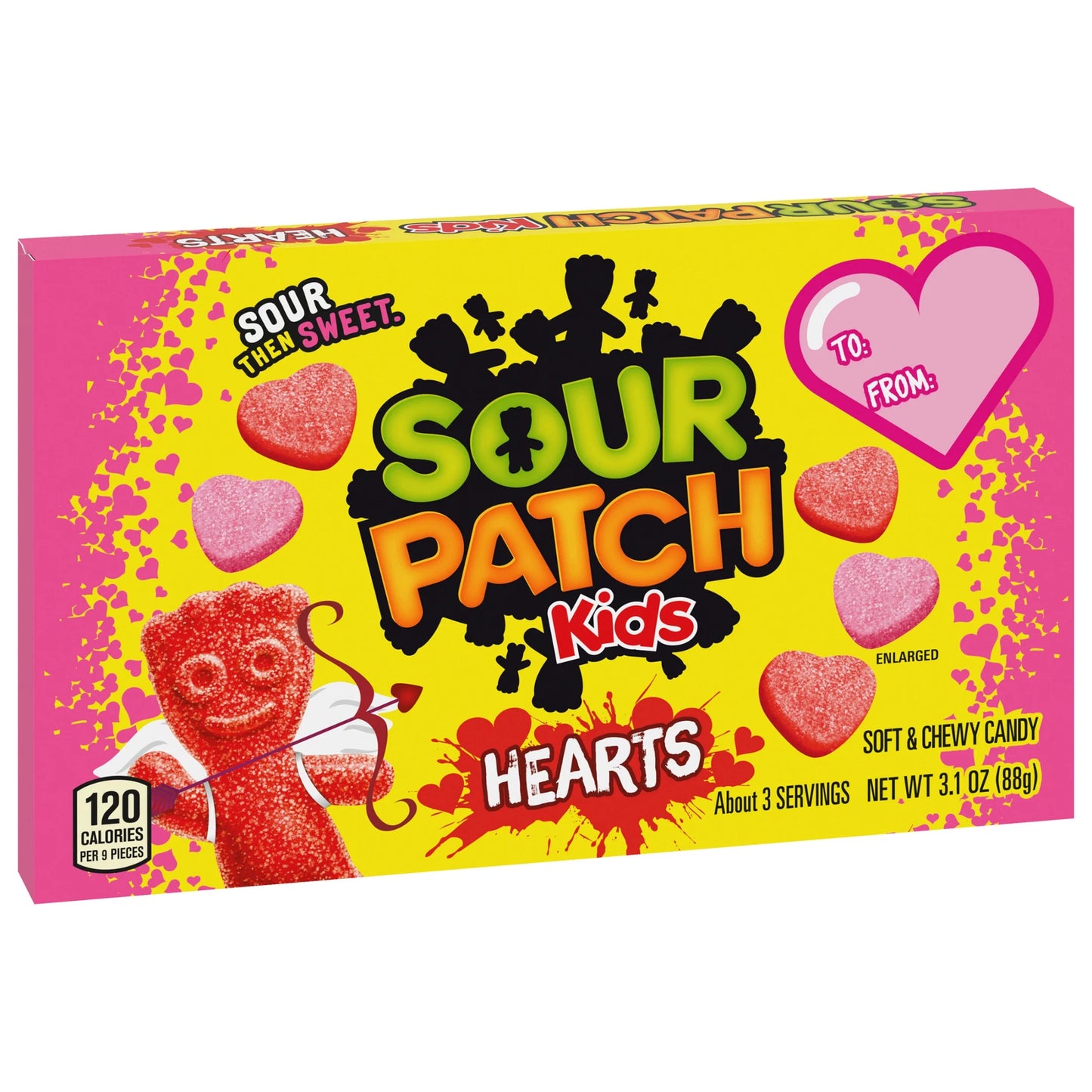 Soft & Chewy Valentines Day Candy Hearts, 3.1 Oz