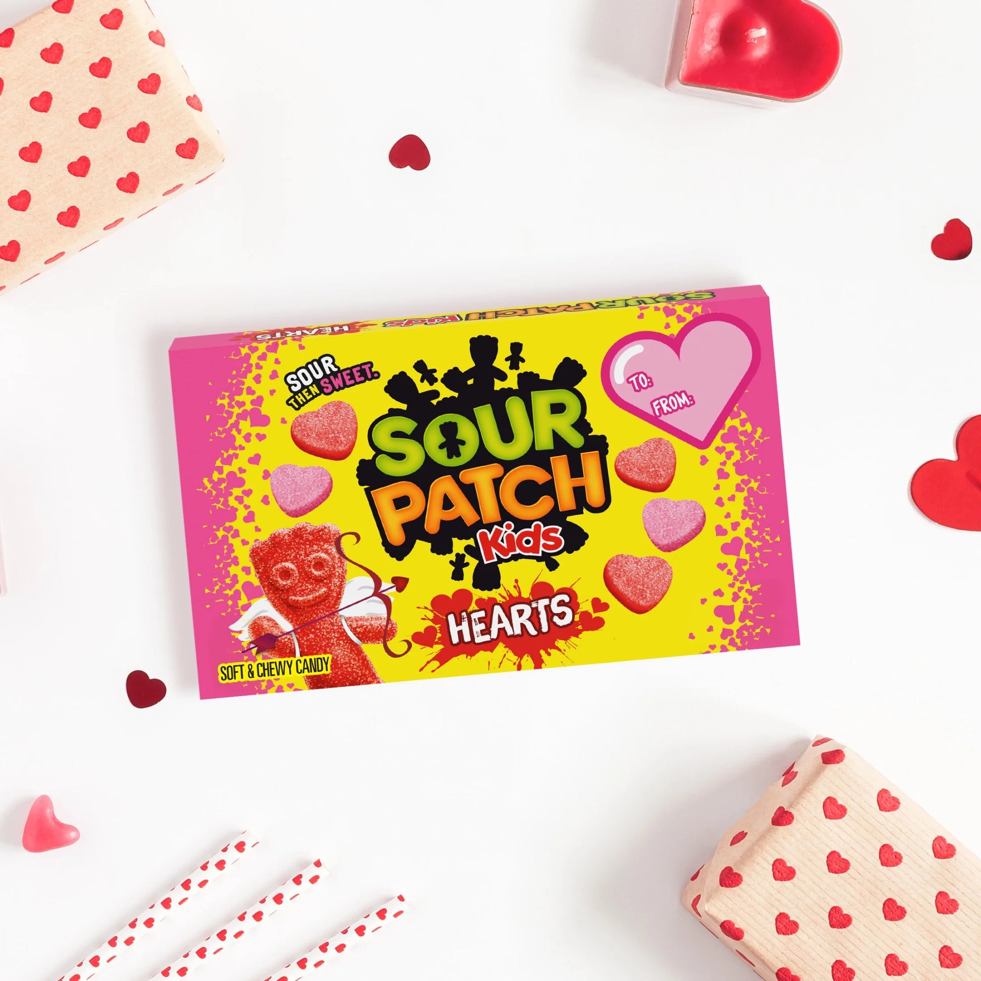 Soft & Chewy Valentines Day Candy Hearts, 3.1 Oz